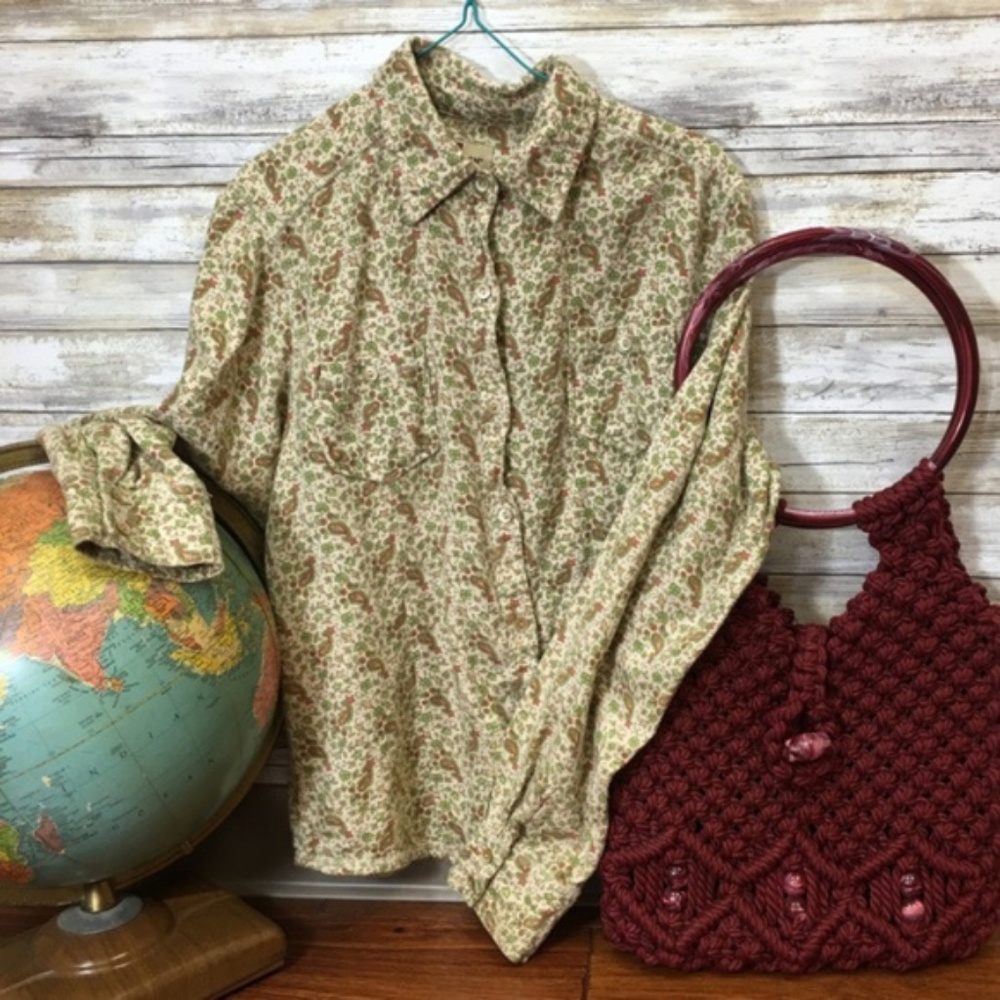 Vintage Woolrich Paisley Cotton Flannel